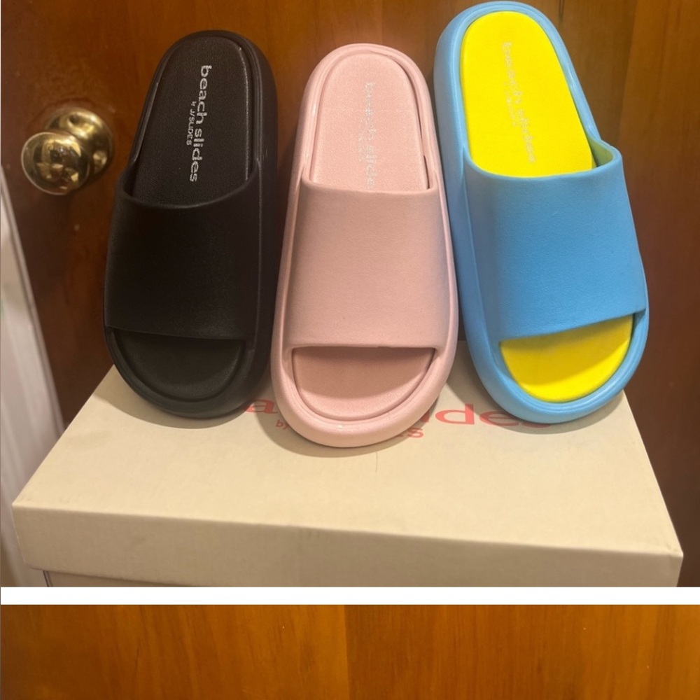 🆕. Beach Slides Women's Sandals -Pink-    7,8  Turquoise- 8,9 Black-7,9